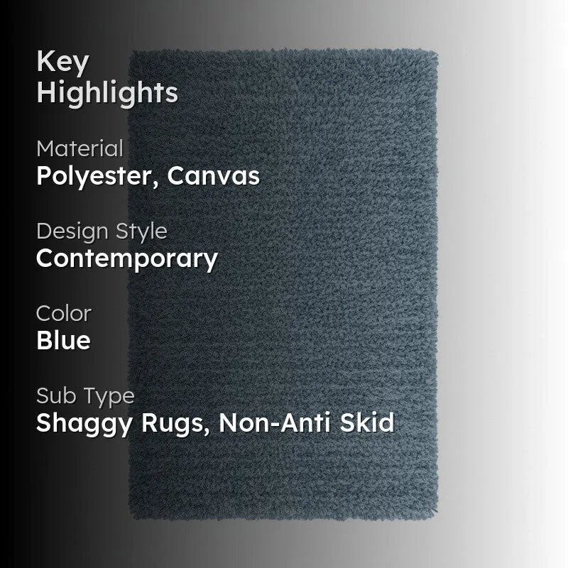 Table Tufted Woven Whisper Rug - Light Blue media 2