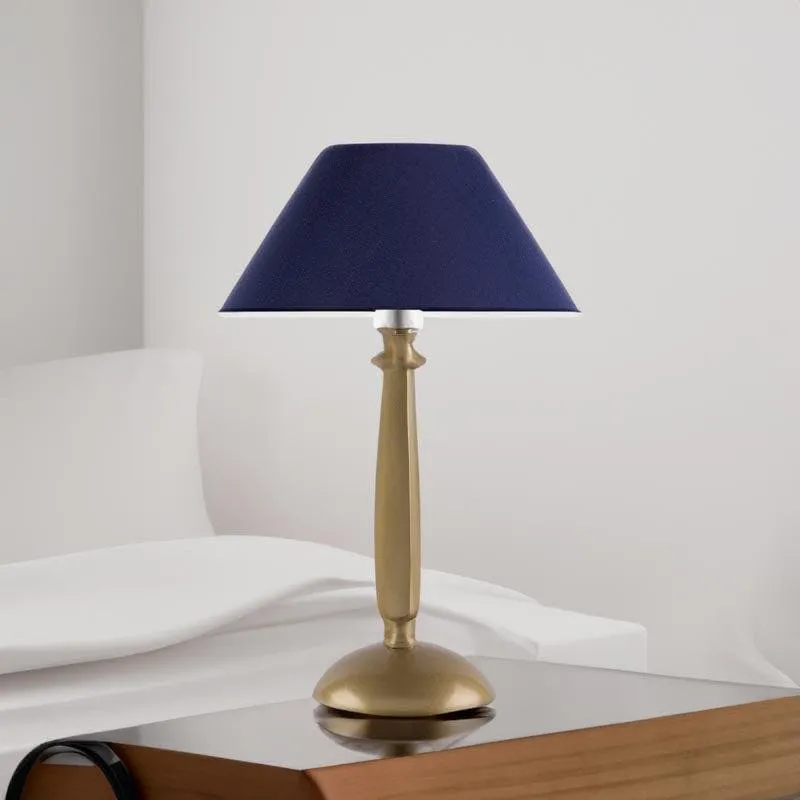 Luna Shine Fabric Table Lamp - Gold,Blue media 3