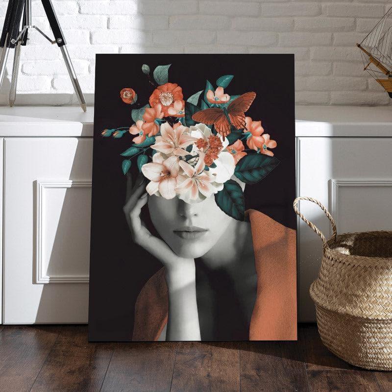 Floral Fem Canvas Wall Painting