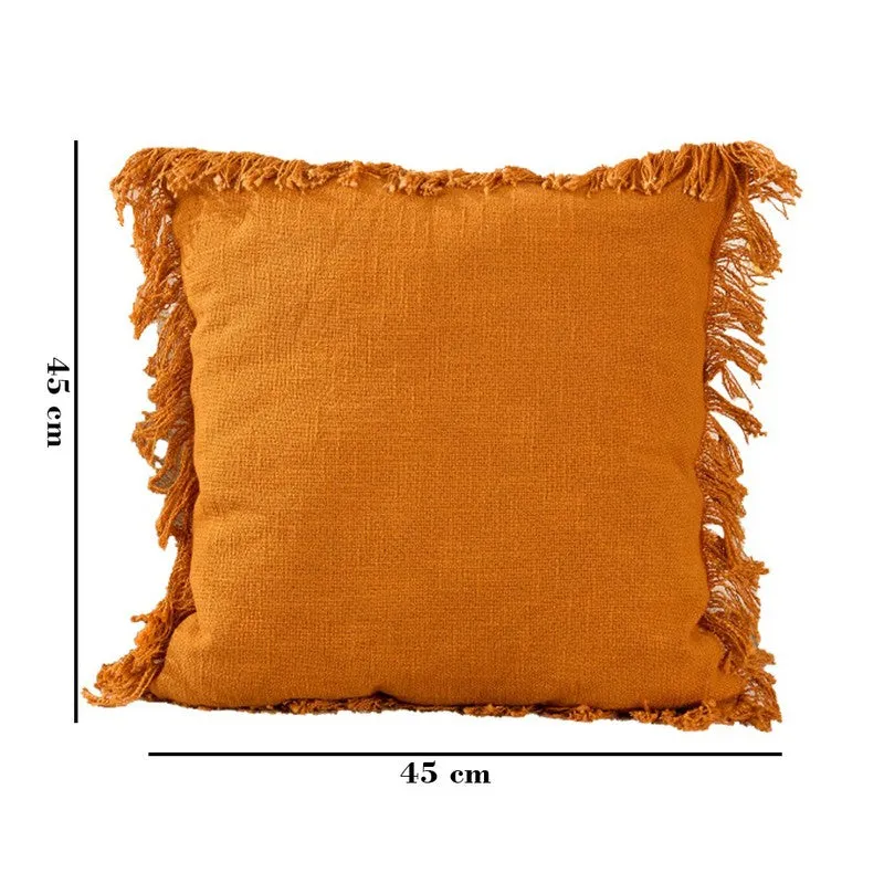 Fringes Elegance Cotton Cushion media 5