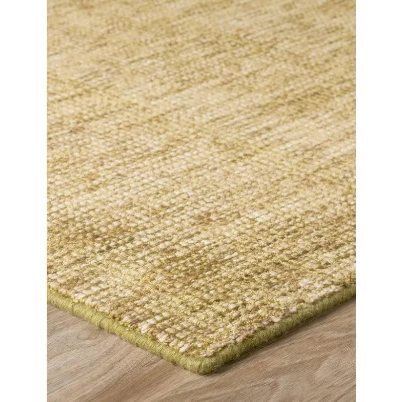 Thread Tale Hand Woven Wool Rug - Olive & Brown media 6