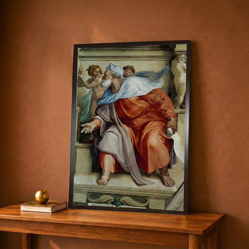 Ceiling Frescos after Restoration the Prophet Ezekiel Canvas Wall Painting - 12 x 18 Inches