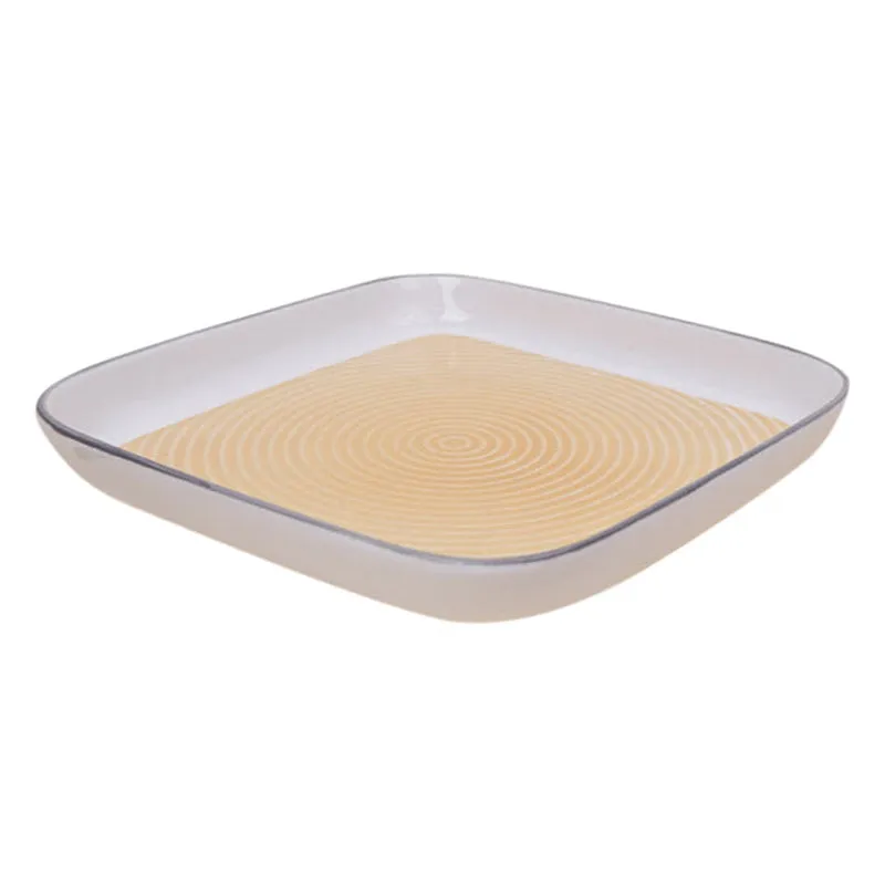 Trovo Yellow Square Snack Plate - Set Of Six media 6