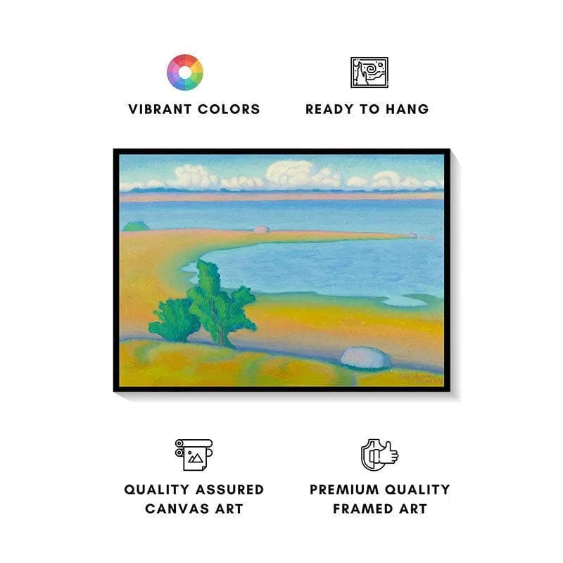 Promontory Canvas Painting - Black Frame media 4