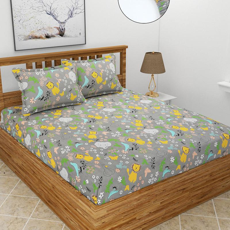 Jungly Billies Kids Microfiber Bedsheet - 150 GSM