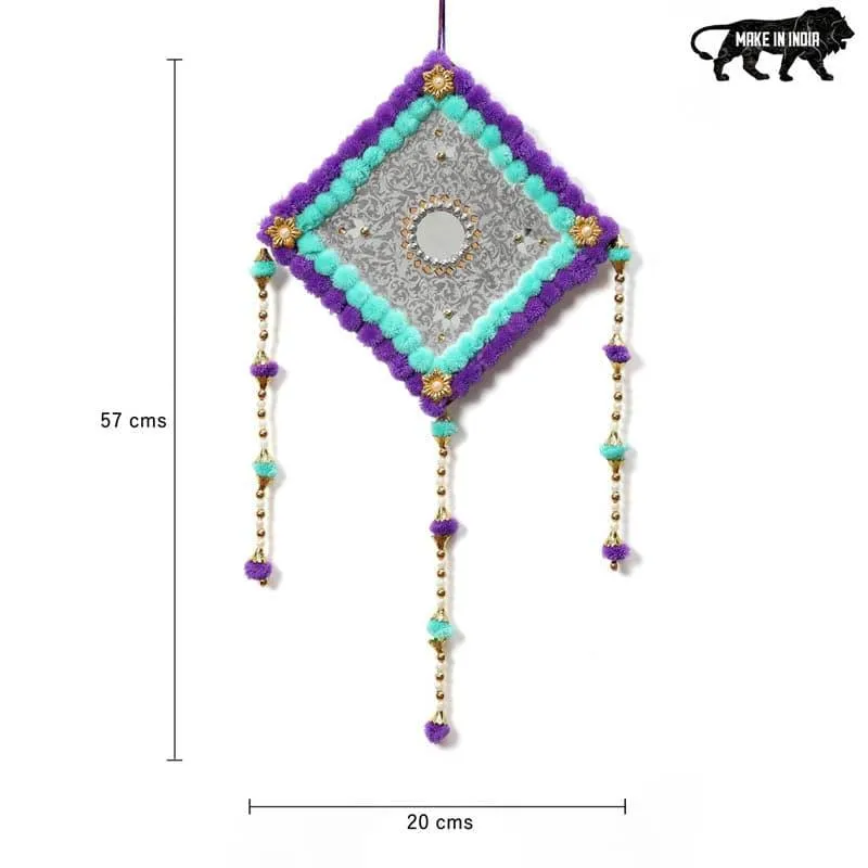 Lozenge Festive Latkan - Aqua & Purple media 3