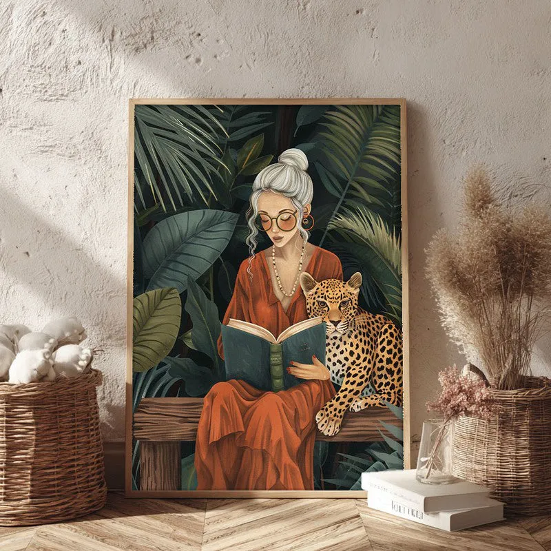Forest Folio Canvas Wall Painting - Brown Frame media 3