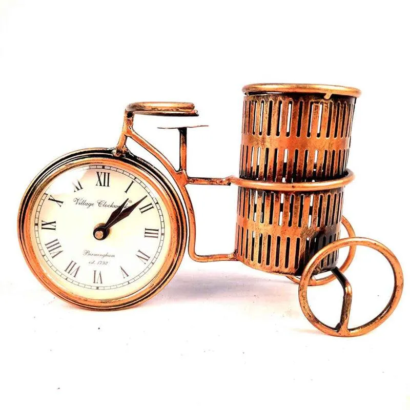 Ticking Cycle Clock Cum Stationary Stand media 4