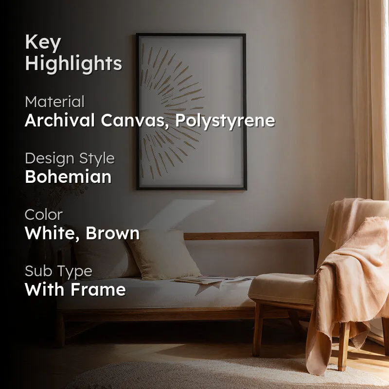 Natural Aura Canvas Wall Painting With Black Frame media 2