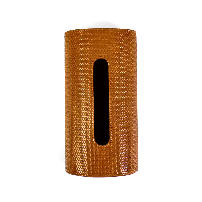 Tishue Faux Leather Tissue Box - Tan media 5