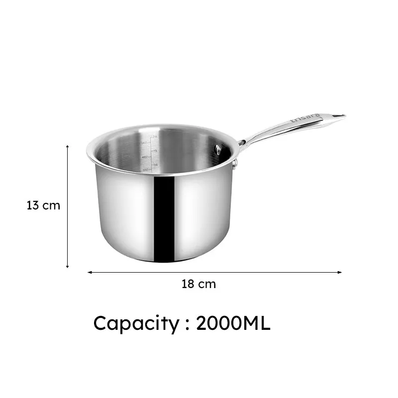Trilinea Deep Triply Saucepan - 2000 mL/6 Inch media 6