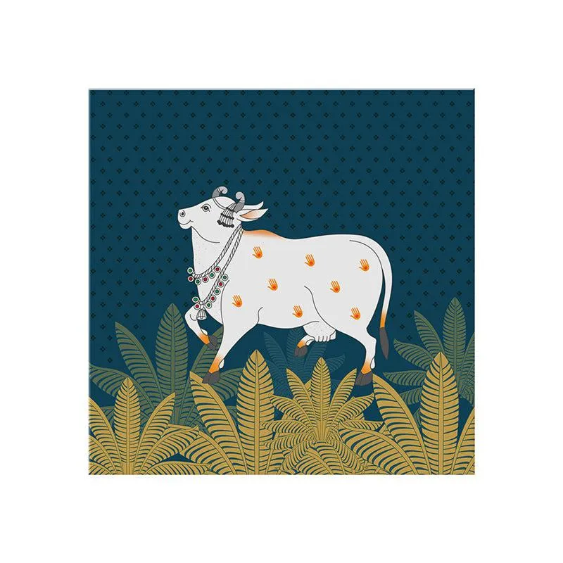 Holy Indian Cow Poly Canvas Wall Painting media 4