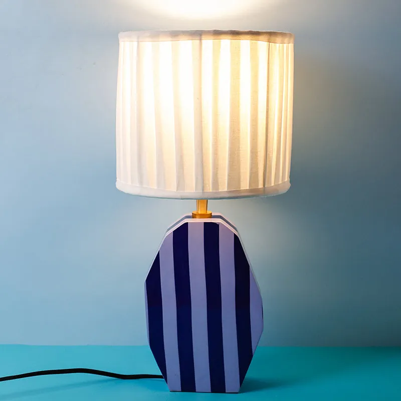 The Wishing Chair Thimble Fabric Table Lamp - Blue,White media 4