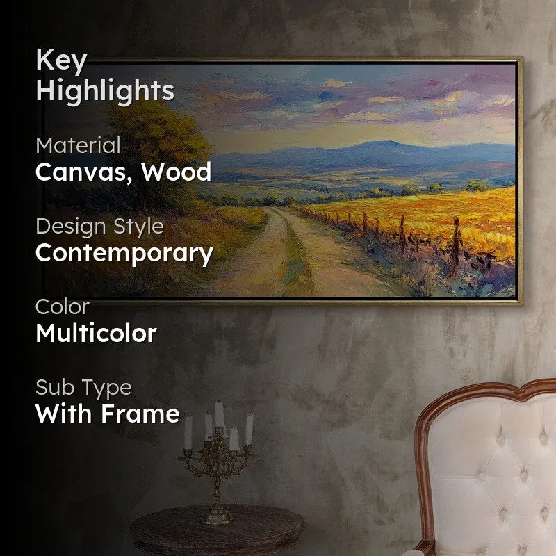 Tuscany Canvas Wall Painting With Frame media 2