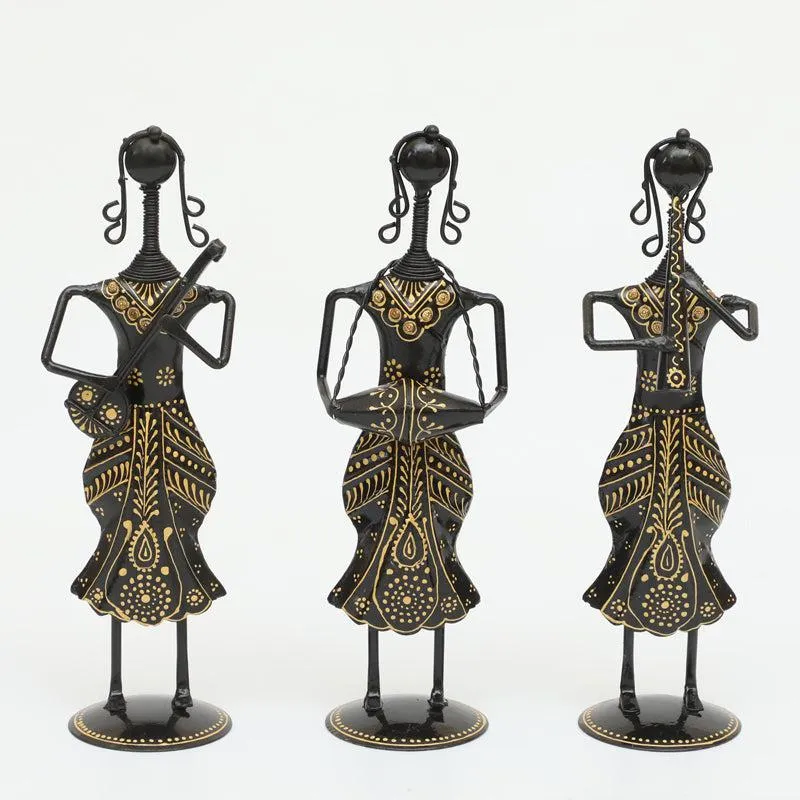 Cultural Cadence Metal Showpiece - Set Of Three media 3