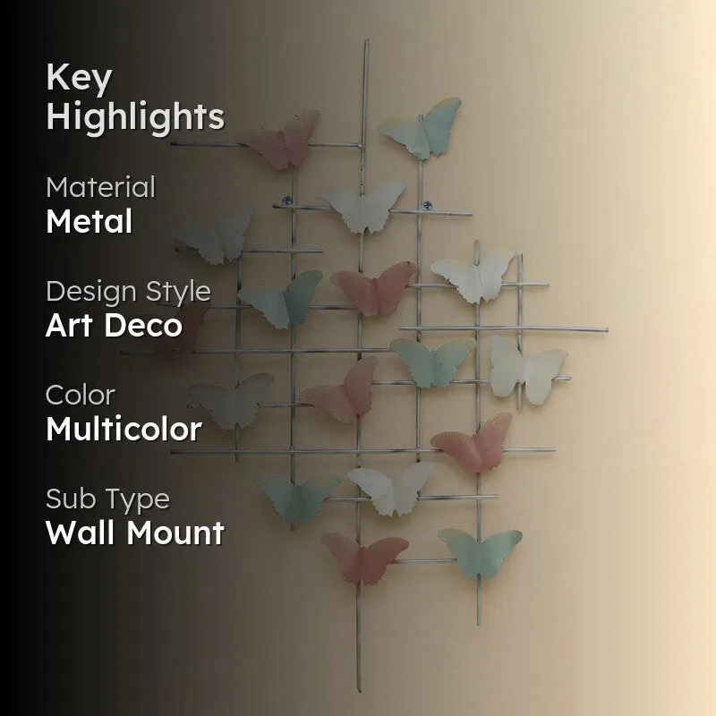 Eva Flutter Grid Metal Wall Accent media 2