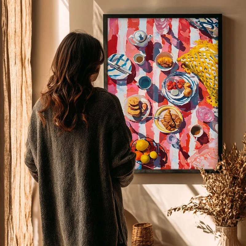 Sunny Spread Canvas Wall Painting - Black Frame media 4