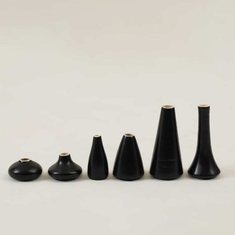 Amria Boho Vase (Black) - Set of Six media 5