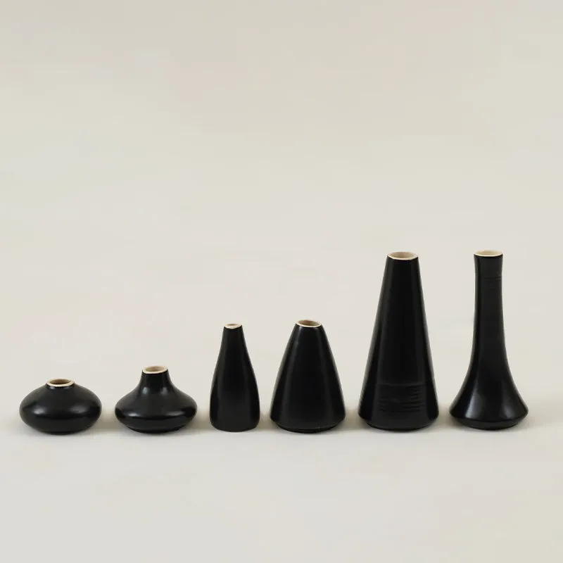 Amria Boho Vase (Black) - Set of Six media 5