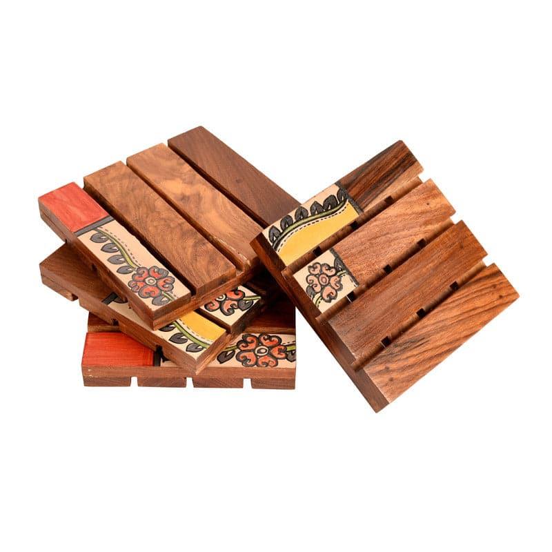 Akshata Wooden Coaster - Set Of Four media 3