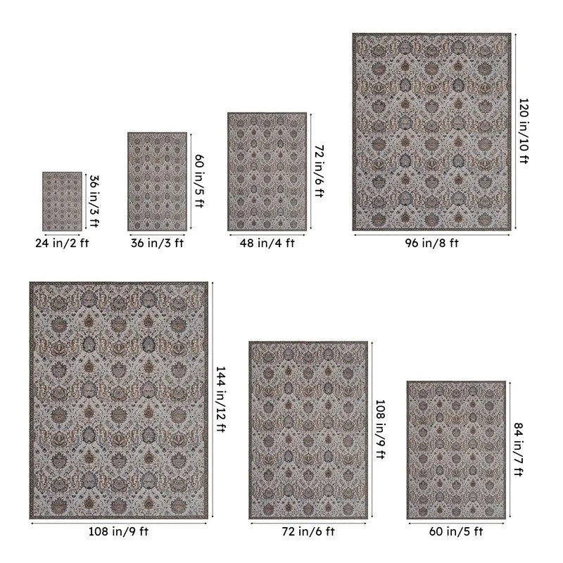 Daniyar Ethnic Carpet - Ash media 14