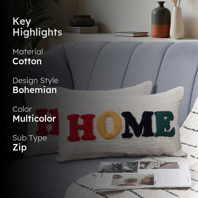 Home Tufted Cushion Cover Set (Rectangle) - Set Of Two media 2