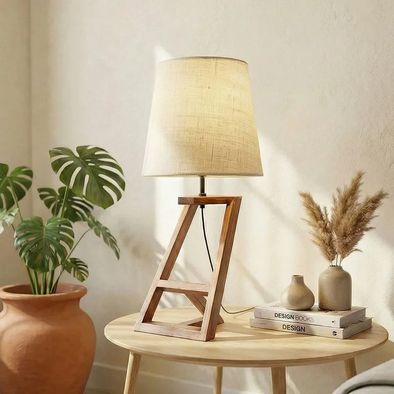Julis Jute Table Lamp - Brown,Beige media 1