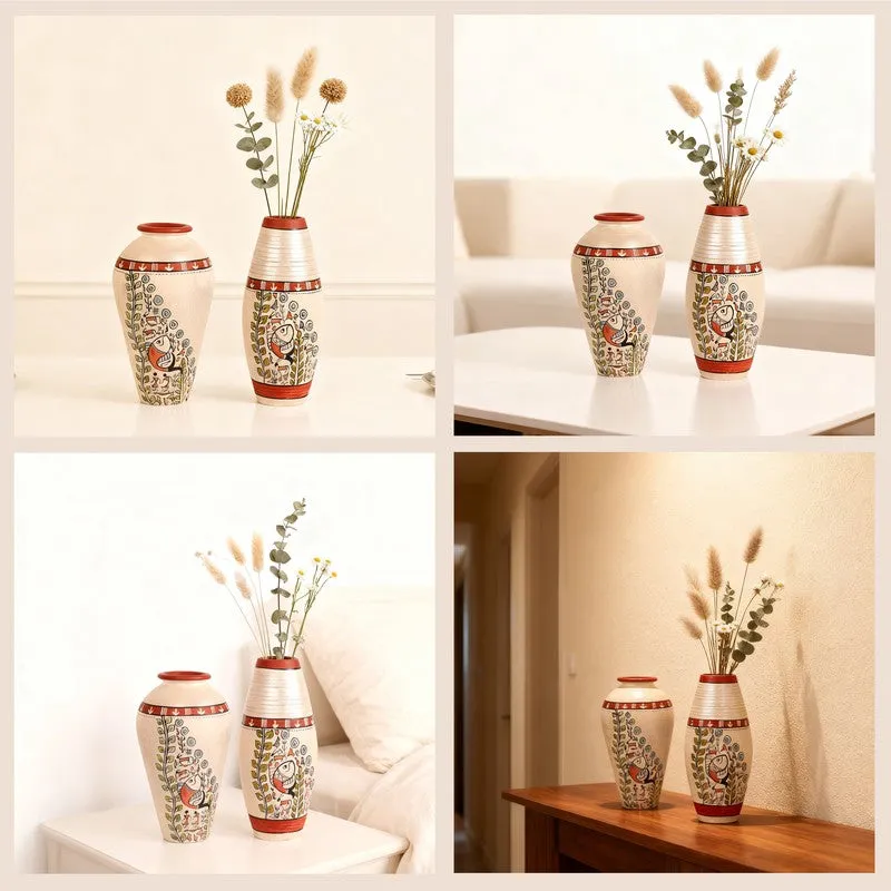 Niara Terracotta Vase - Set of Two media 5