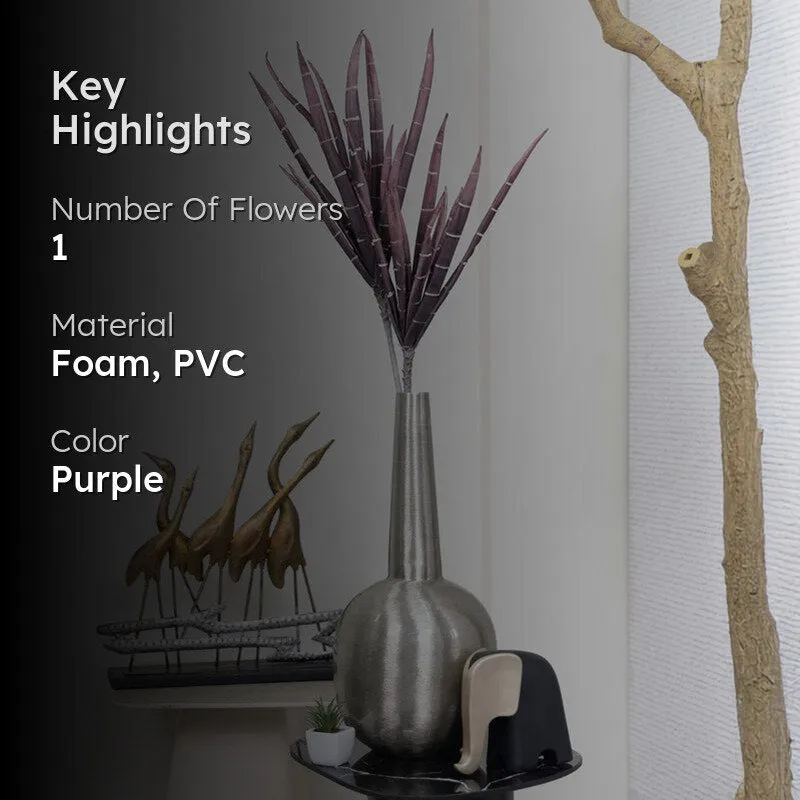 Classic Real Touch Artificial Yucca Foam Flower - Purple media 2