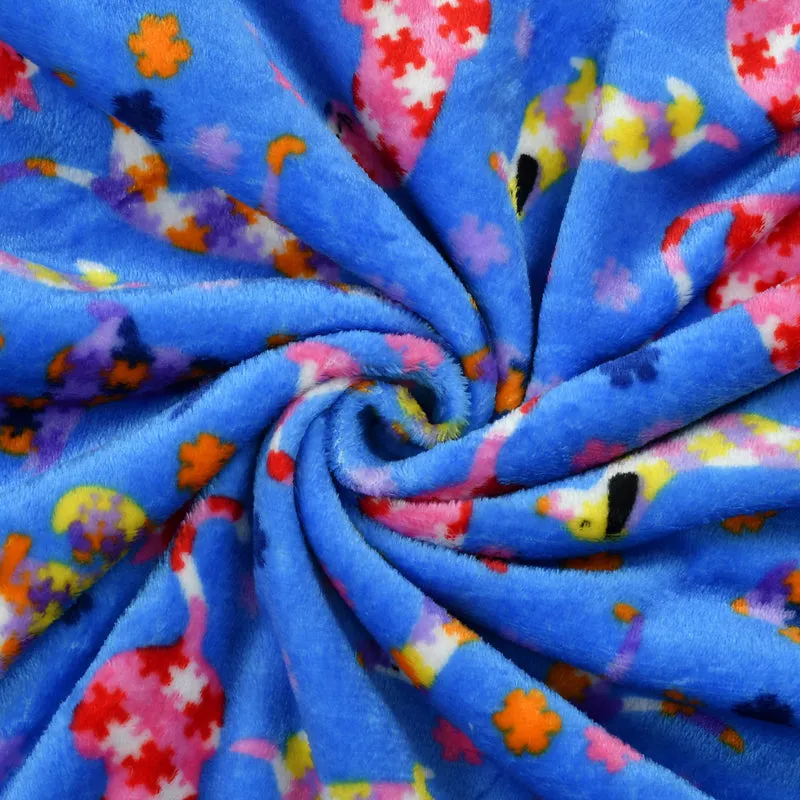 Warm Paws Flannel Duvet Cover (Blue) - 190 GSM media 8