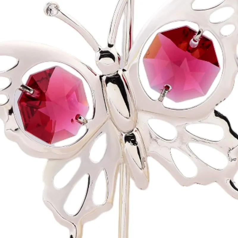 Majestic Flutter Silver Plated Mild Steel Showpiece media 5