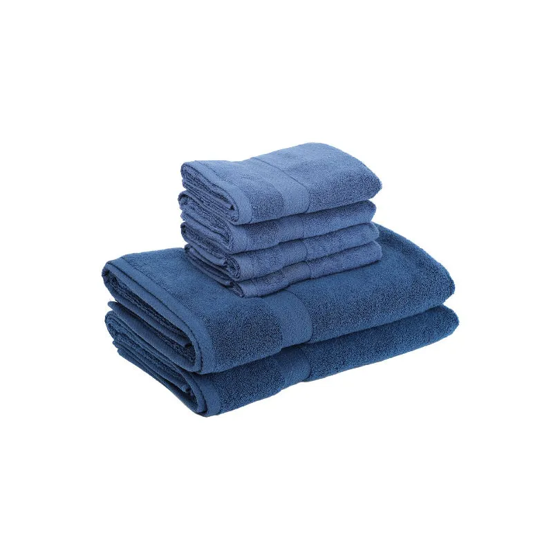 Misora Hand & Face Towel Combo (Blue) - Six Piece Set media 4