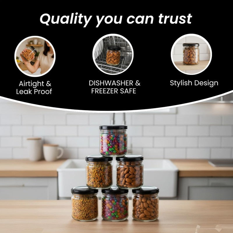 Minimalist Glass Salsa Jars (200 mL Each) - Set Of Six media 7