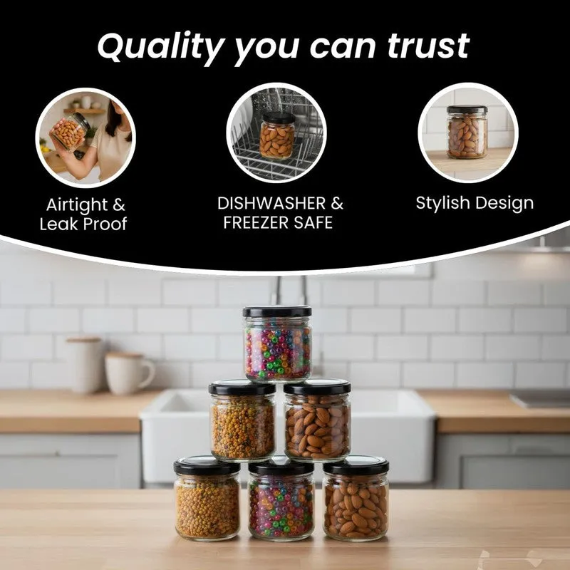 Minimalist Glass Salsa Jars (200 mL Each) - Set Of Six media 7