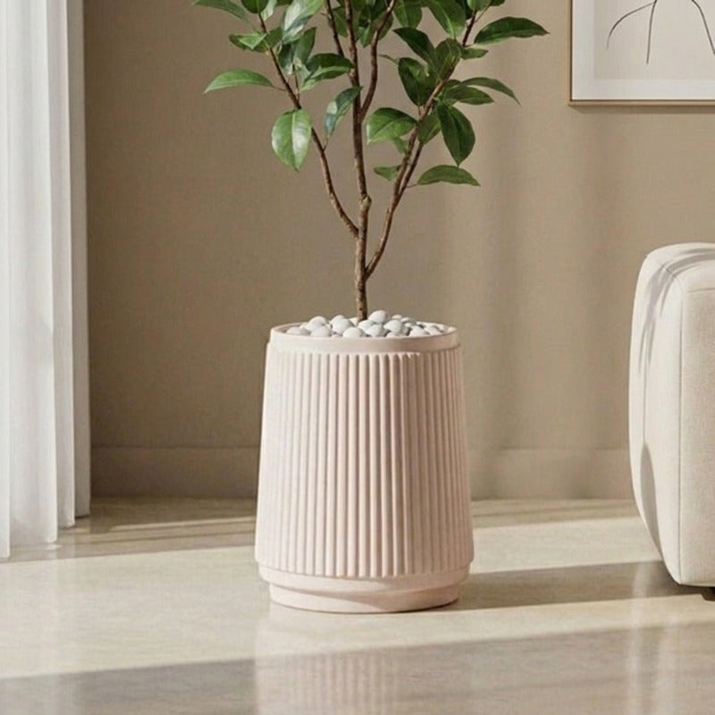 Amsterdam Muse Fiberglass Planter - White