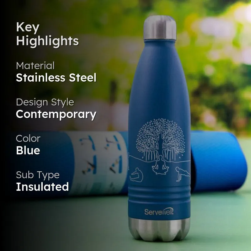 Zen Sip Hot & Cold Thermos Bottle (Blue) - 750 mL media 2