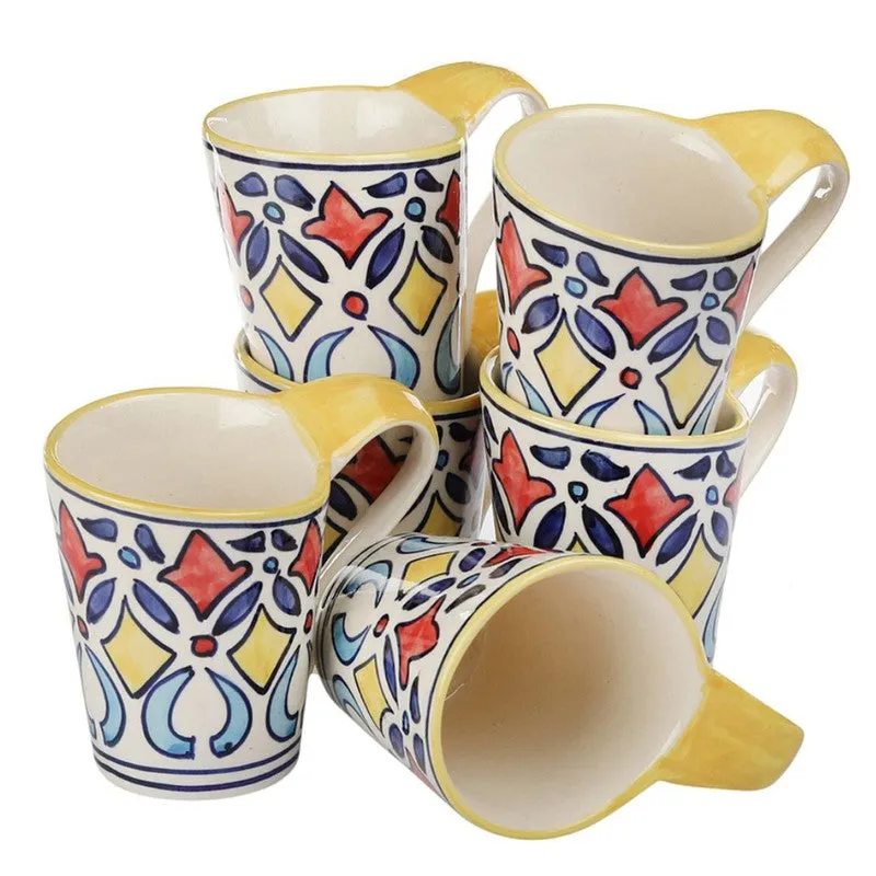 PureElegance Ceramic Tea Cup (150 mL Each) - Set Of Six media 3