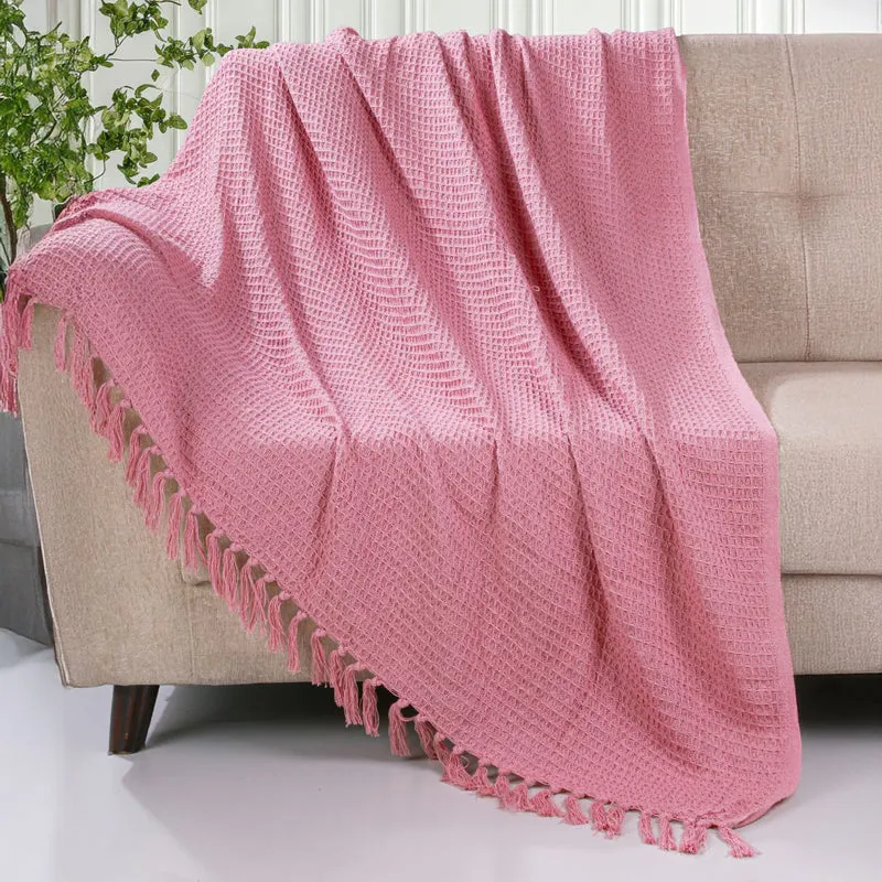 Sunset Curl Throw - Pink media 1