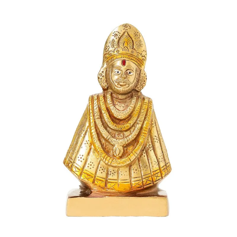 Khatu Shyam Ji Divine Brass Idol media 4