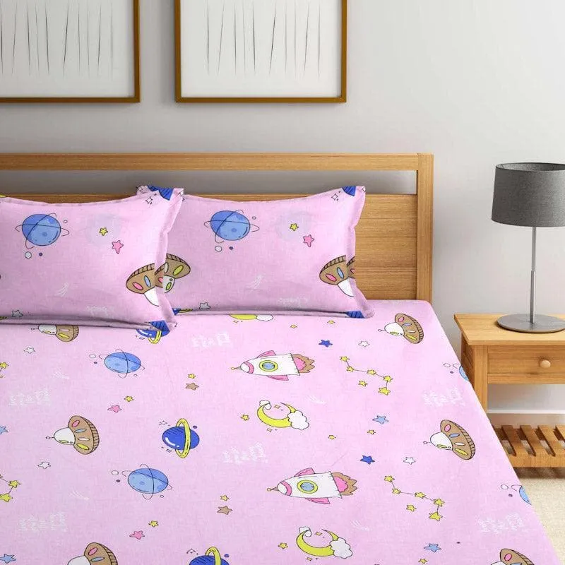 All Things Space Bedsheet - 180 GSM media 4
