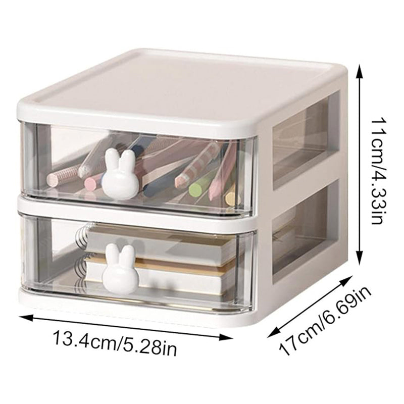 Stowly Two Tier Desk Organiser - White media 6
