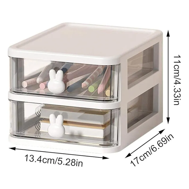 Stowly Two Tier Desk Organiser - White media 6