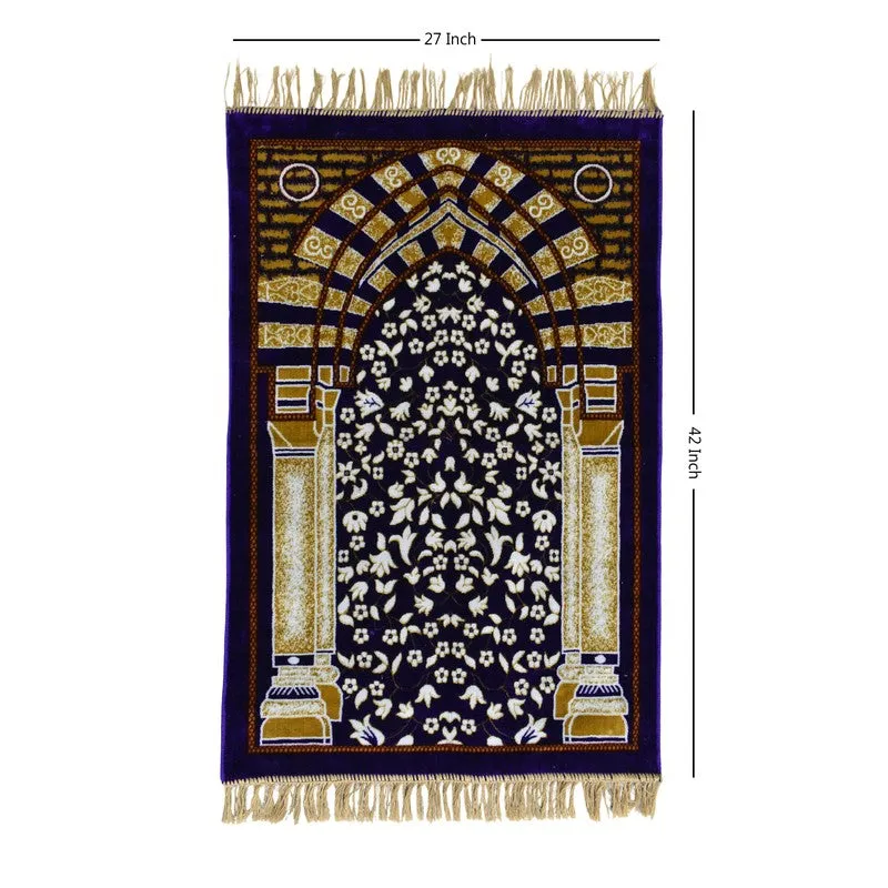 Classic Noor Velvet Pyaer Mat - Black,Brown media 6