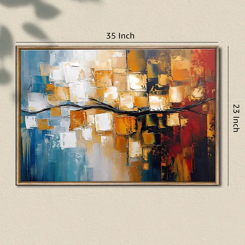 Blurred Shapes Wall Art With Frame media 7