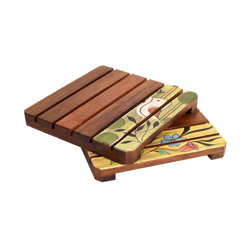 Ethnik Art Wood Coaster - Set Of Two media 5