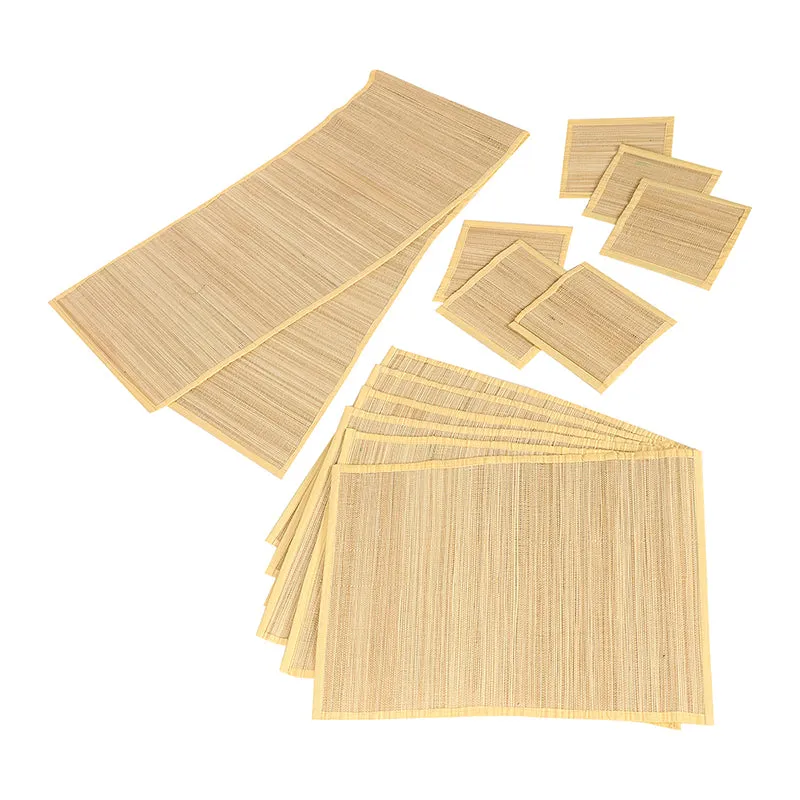 Woodland Nest Bamboo Kitchen Linen Set (Beige) - Thirteen Piece Set media 4