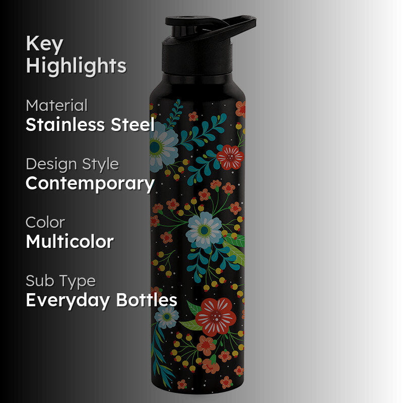 Midnight Bloomia Water Bottle - 1000 mL media 2