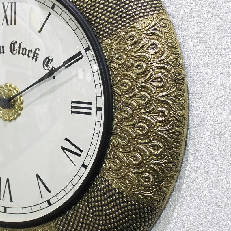 Zenvix Brass Analog Wall Clock media 8