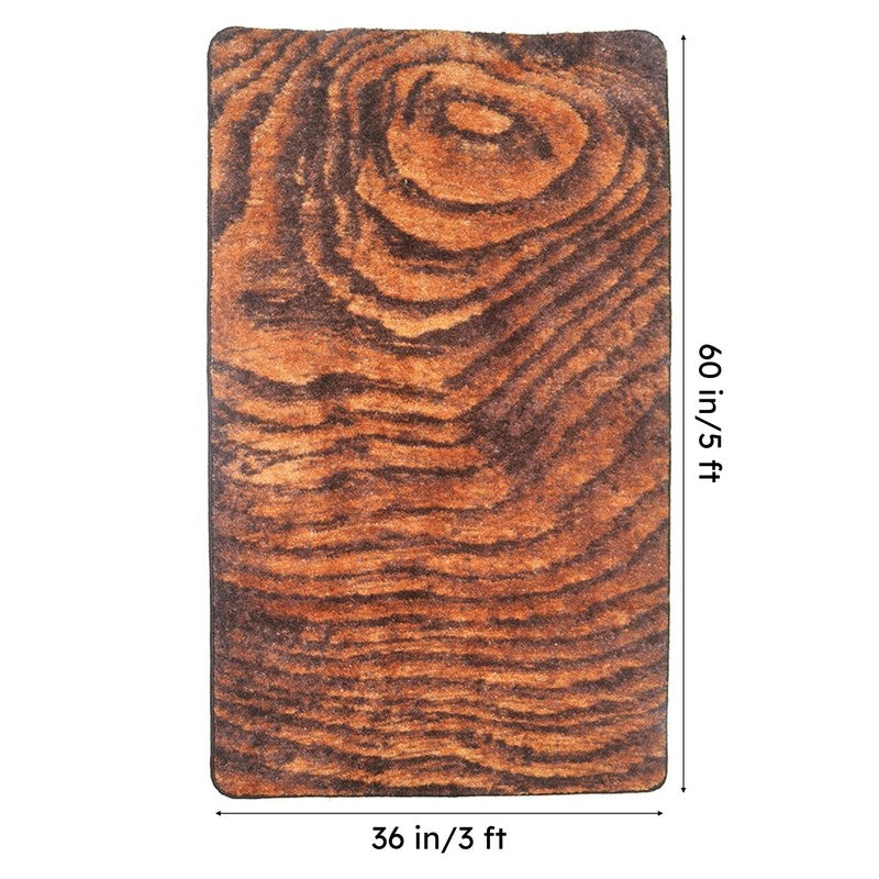Alvis Abstract Micro Fiber Area Rug - Brown media 7