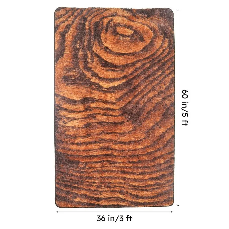 Alvis Abstract Micro Fiber Area Rug - Brown media 7